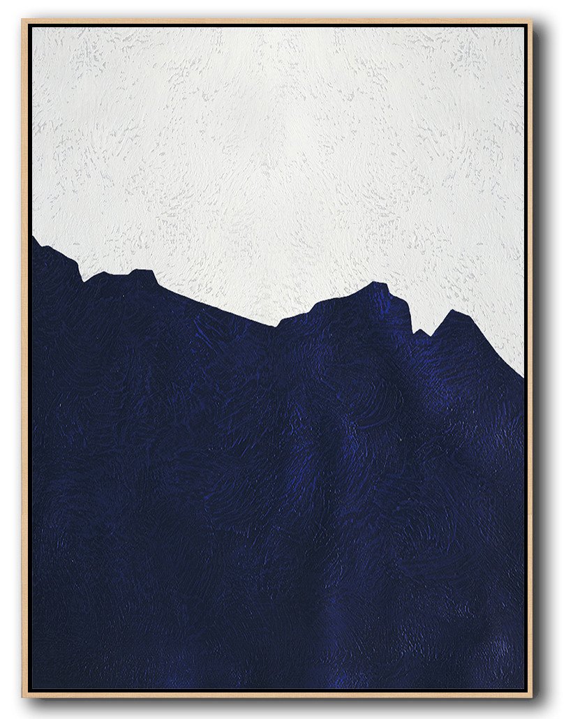 Navy Blue Minimalist Art #NV308B